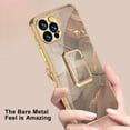 thumbnail image 4 of iPhone 13 Pro Max Case - TECH CIRCLE [Tempered Glass Back] Slim Fit Lightweight Protective Fashion Back Cover Case for Apple iPhone 13 Pro Max (6.7-Inch) Cell Phone, Champagne, 4 of 5