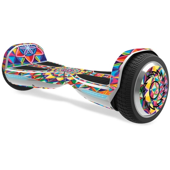 Skin Decal Wrap Compatible With Razor Hovertrax 1.5 Hover Board Sticker Design Rainbow Kaleidoscope