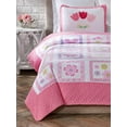 thumbnail image 1 of Papillons Roses & Fleurs Literie Fille Ensemble de Couette en Coton pour Lit Simple, 1 of 9