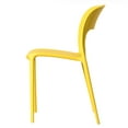 thumbnail image 3 of Modern Plastic Outdoor Dining Chair with Open Curved Back, 3 of 7
