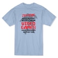 thumbnail image 1 of "Zombie Apocalypse? Keep Calm, Videogames Prepared Me" Men's Light Blue T-shirt, 1 of 1