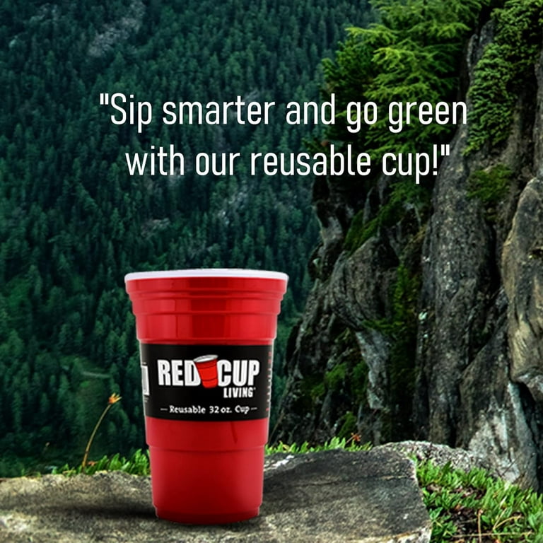 32Oz Reusable Red Plastic Cups | Big Red Cups