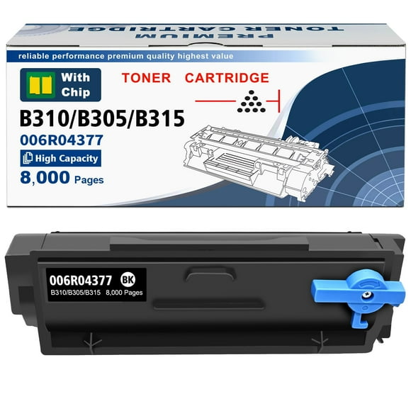 Aseker B310 B305 B315 Black Toner Cartridge with New Chip 006R04377 Remanufactured for Xerox B310dni B315dni B305dni Printer High Capacity 8000 Page Y