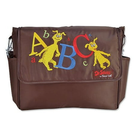 Trend Lab Dr Seuss Abc Messenger Style Diaper Bag Brown