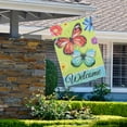 thumbnail image 3 of Welcome Butterflies Outdoor House Flag 28" x 40", 3 of 7