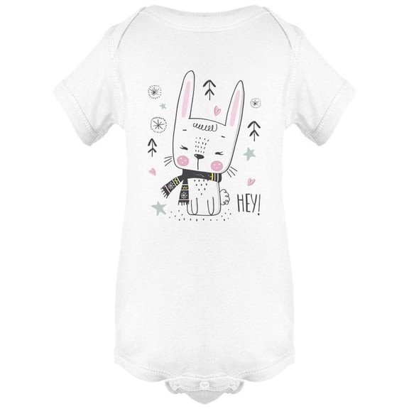 Cute Winter Bunny Bodysuit Infant -Image by Shutterstock,  6 Months