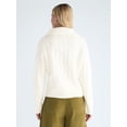 thumbnail image 3 of Free Assembly Women's and Women's Plus Bib Collar Sweater, Midweight, Sizes XS-4X, 3 of 5
