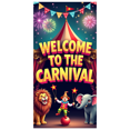 thumbnail image 1 of Carnival Welcome Banner Circus Theme Tent Party Decorations Celebration Backdrop Amusement Park Photography Props Kids Event Festival Decor, 1 of 4