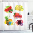 thumbnail image 1 of Ambesonne Fruit Shower Curtain, Colorful Summer Food, 69"Wx84"L, Multicolor, 1 of 3