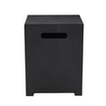 thumbnail image 5 of GDF Studio Jasmine Outdoor Metal Tank Holder, Black and Brushed White, 5 of 7