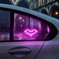 thumbnail image 5 of Solar Type-C Charging Neon Car Window Light, Tool Free Suction Mount Auto Dusk Activation Decor Lamp, Custom Ambient Accessory for Vehicle Interior Car Enthusiast Styling, 5 of 5
