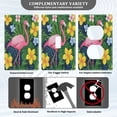 thumbnail image 3 of Yayeee Duplex Wall Plate 1-Gang 4.5"x2.7" Home Receptacle Light Switch Decorative Outlet Cover, Pink Flamingo Pattern, 3 of 7