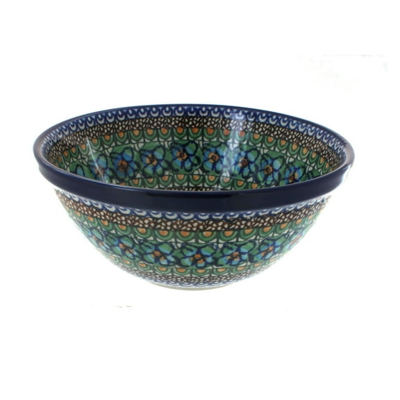 Blue Rose Polish Pottery 57 Ceramika Artystyczna Small Serving Bowl