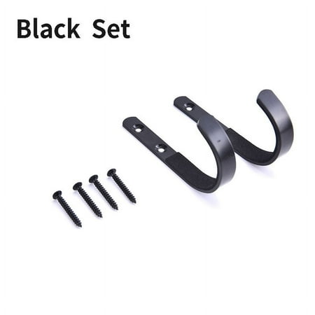 (Black) Gun Rack Storage Rifles Shotgun Hooks Wall Mount Hangers For Any Rifles Shotguns