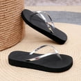 thumbnail image 6 of jiaxiM Womens Flip Flops Black Thong Sandals Fashion Slippers Women Non- Thick Sole Shower Shoes Women Non for Beach, 6 of 7