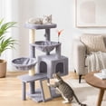 thumbnail image 4 of TWDEPART Multifunction 3-Level 37 in Cat Tree with Hammocks, Gray, 4 of 8