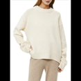 thumbnail image 2 of Suéter de Mujer, Cuello Redondo, Larga, Holgado, Tejido Suave, Dobladillo Acanalado, para Otoño e Invierno. Lechoso Talla Única, 2 of 10