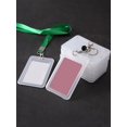 thumbnail image 1 of 5Pcs Transparent Card Holder Waterproof Bus Card Cover Student Clamshell Id Card Cover Name Tag Badge Holder for Cruise Ship Cards, Nurses, Office and, 1 of 5