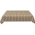 thumbnail image 5 of Rectangle Tablecloth 60x84 Inch, Beige Brown Buffalo Plaid Rectangular Tablecloths Washable Table Cloth Table Topper Cover for Restaurant, Picnic, Indoor and Outdoor Dining, 5 of 8