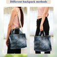 thumbnail image 4 of FORMRS Womens Corduroy Tote Bag Crossbody Shoulder Purse Handbag with Detachable Strap, Watercolor Sky Pattern, 4 of 7