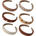 thumbnail image 1 of Diademas LIUYMXG con estampado de leopardo para mujeres y niñas, 1 of 5