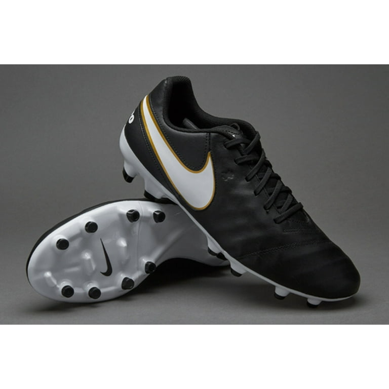 limpiador vino Propiedad New Nike Tiempo Genio II Leather FG Size Men 11 Soccer Cleats Black/White  819213 - Walmart.com