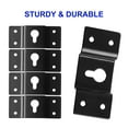 thumbnail image 2 of Unique Bargains DIY Audio Sound Box Speaker Wall Mount Iron Hook Hanger Plate 5PCS, 2 of 5
