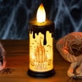 thumbnail image 5 of Lámpara de vela decorativa para Halloween, luz de noche pequeña para Halloween, colgante de escritorio, adornos de paisaje de Halloween, regalos de Halloween, 5 of 5