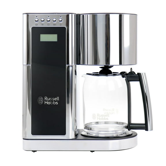 Russell Hobbs Modern Sleek Chrome Glass Coffeemaker - 8 Cup Brewing Capacity