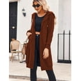 thumbnail image 4 of Zeagoo Women's Zip Up Hoodies Oversized Fleece Long Tunic Sweatshirts Casual Long Sleeve Fall and Spring Hoodie Jacket Coat, 4 of 7