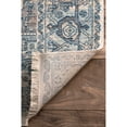 thumbnail image 4 of nuLOOM Harriet Vintage Medallion Fringe Area Rug, 5', Light Blue, 4 of 5