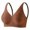 Coffee sports bras women, variant on Womens Bras Seamless Wireless V Neck Sports Bra Sewn in Pads Medium Impact Push up Plunge Bras Workout Gym Yoga White,M