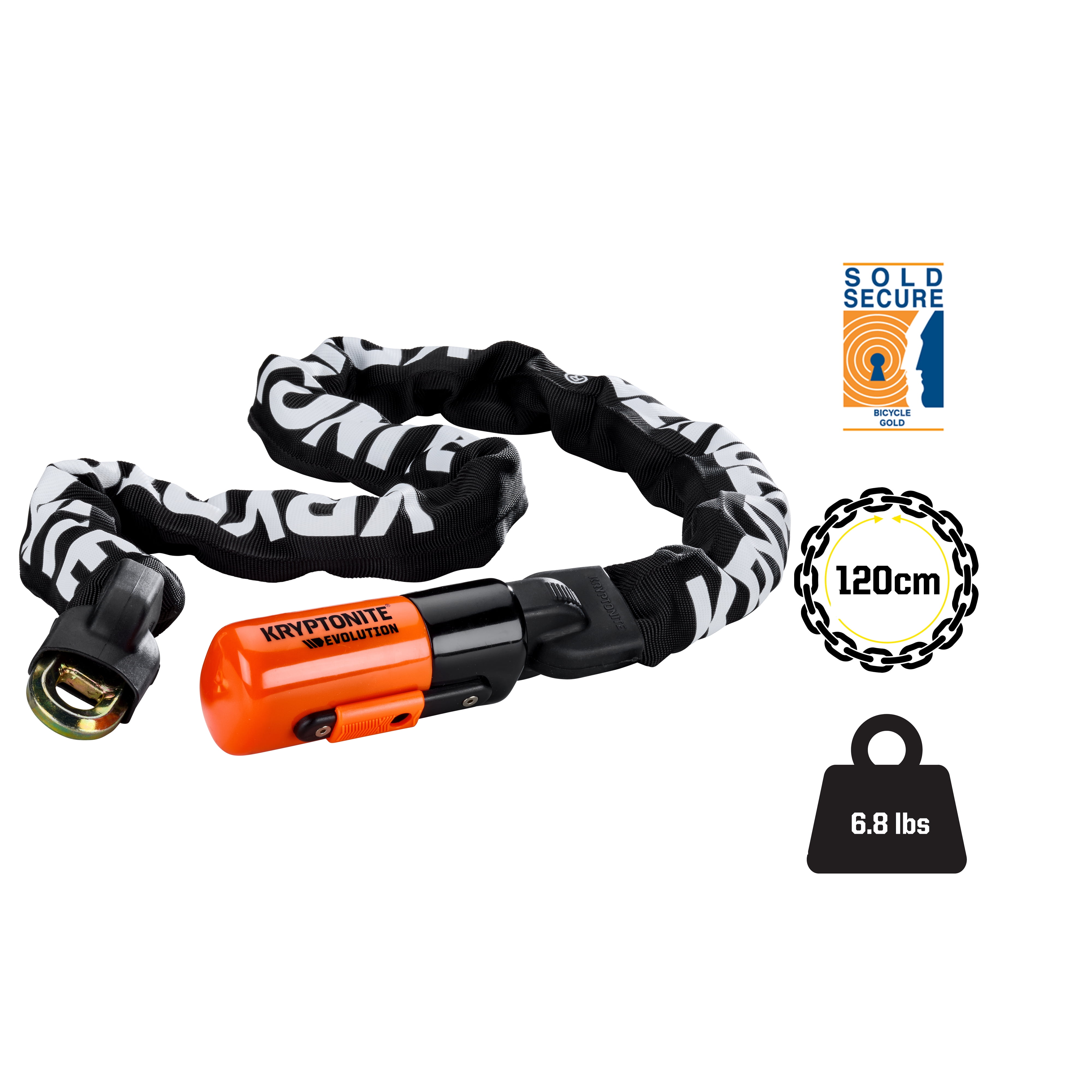 Kryptonite Evolution 1012 Integrated Chain Bicycle Lock
