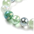 thumbnail image 4 of 50-51pcs/hebras redondas de cuentas de vidrio galvanizadas cuentas espaciadoras de cristal facetadas para hacer joyas, pulseras, collares, aretes, 0.315 in, agujero: 0.055 in, color brillante, 4 of 4