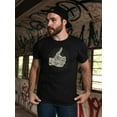 thumbnail image 2 of Tattooed Hand Thumbs Up Tee Men's -Image by Shutterstock, 2 of 4