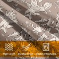 thumbnail image 4 of xianlin-Light Brown Floral Block Print Throw Pillow Covers 18x18 Inch Set of 2 Vintage Boho Cottage Spring Fall Decor Cushion Cover Neutral Accent Modern Pillowcase for Home Bedroom Sofa Couch, 4 of 4