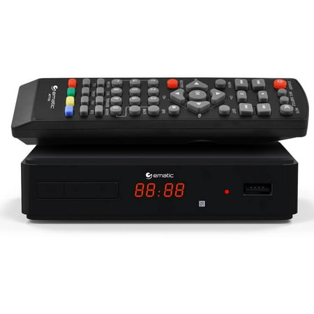 Ematic AT102 Digital TV HD Converter Box + Recorder with LED (Best Digital Converter Box 2019)