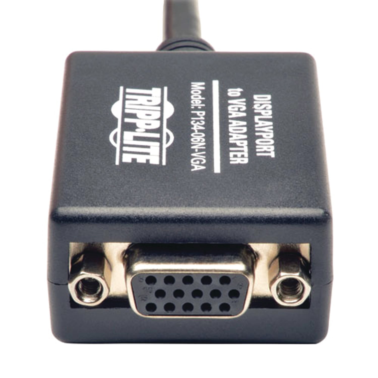 Tripp Lite 6" DisplayPort to VGA Cable, Black