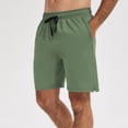 thumbnail image 5 of Breezora Mens Workout Shorts with Side Pockets and Elastic Waist Activewear for Running Training Basketball and Gym In Lightweight Breathable Fabric L Size Green, 5 of 9