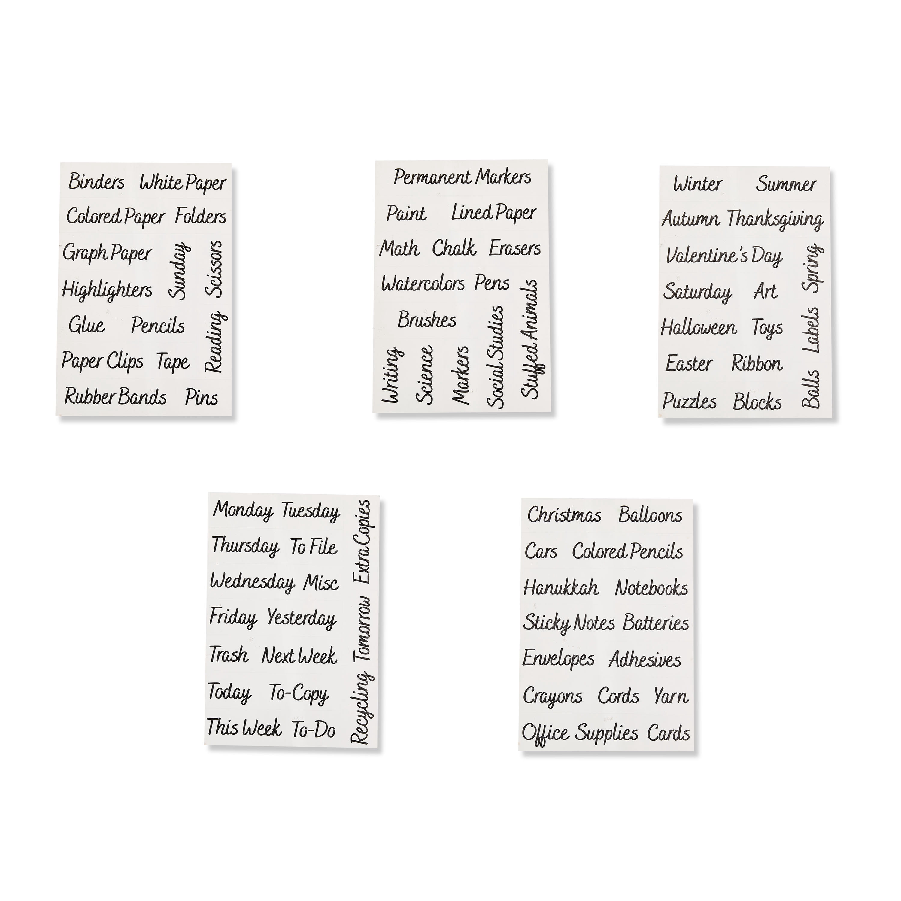 Pen+Gear Transparent Labels for School Supplies & Office Organization