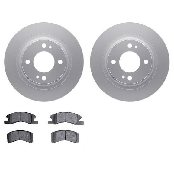 Front Brake Pad and Rotor Kit - Compatible with 2017 - 2022 Mitsubishi Mirage 2018 2019 2020 2021