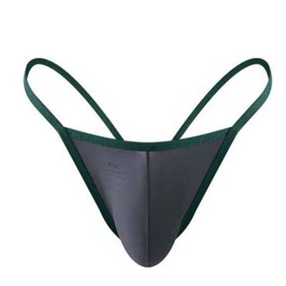 Classic Men's Underwear Fashionable Low Waisted Single Thong Summer Sexy Quick Drying Breathable Ice Silk Seamless Thong