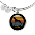 thumbnail image 1 of Belgian Malinois Mom Bracelet Stainless Steel or 18k Gold Circle Bangle, 1 of 7