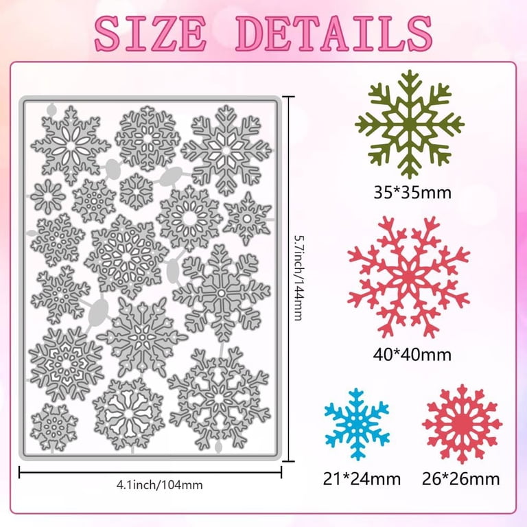 1 pcs snowflake cutting dies christmas decorations metal - New Zealand