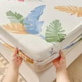 1pc Cotton Bed Fitted Sheet Printed Bedsheet Skinfriendly Bed Cover