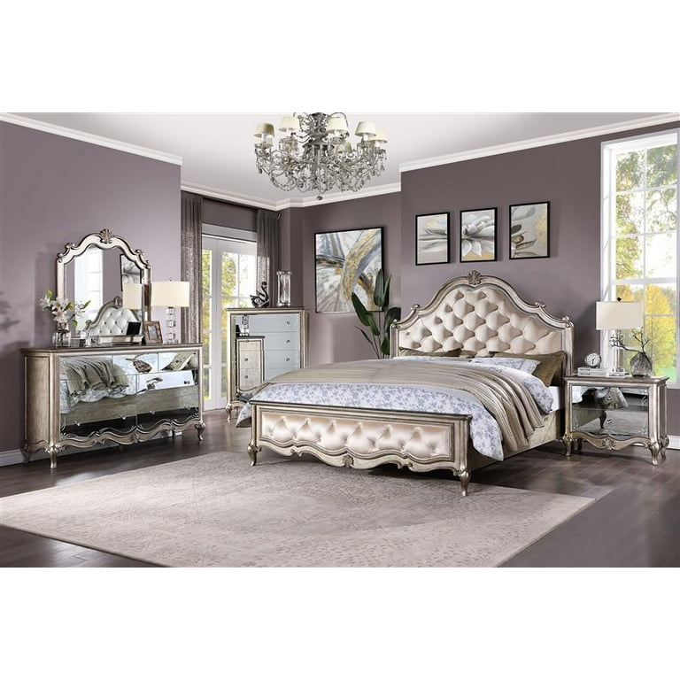 Champagne queen bedroom set deals