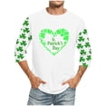 thumbnail image 1 of Amzcrzy - Sudadera Para Hombre, Diseño De Moda, Cuello Redondo, Informal, Manga 3/4, Blusas, Camisas, Tiempo Libre, Blanco, 5Xl, 1 of 4