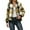 Yellow, variant on Shadoumai Jackets for Women Trendy Long Sleeve Plaid Shackets Casual Zip up Fall Lightweight Jacket Fall Winter Outfits 2025