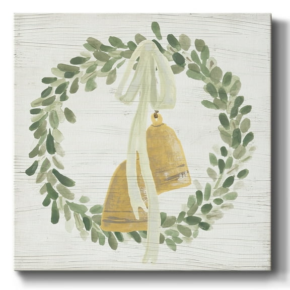 Weathered Aspen Wreath II- Gallery Wrapped Canvas