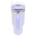 thumbnail image 6 of Striped Tumbler with Straw and Artificial Flower Gift Set, Blue, 40 oz, Mother's Day by Way To Celebrate, 6 of 12